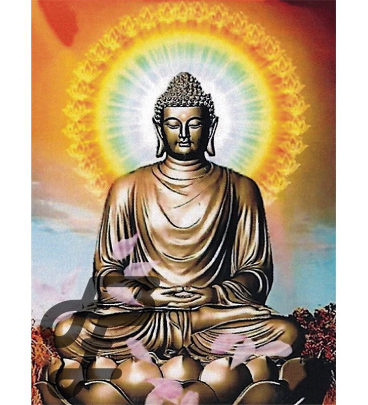 Bouddha auréolé